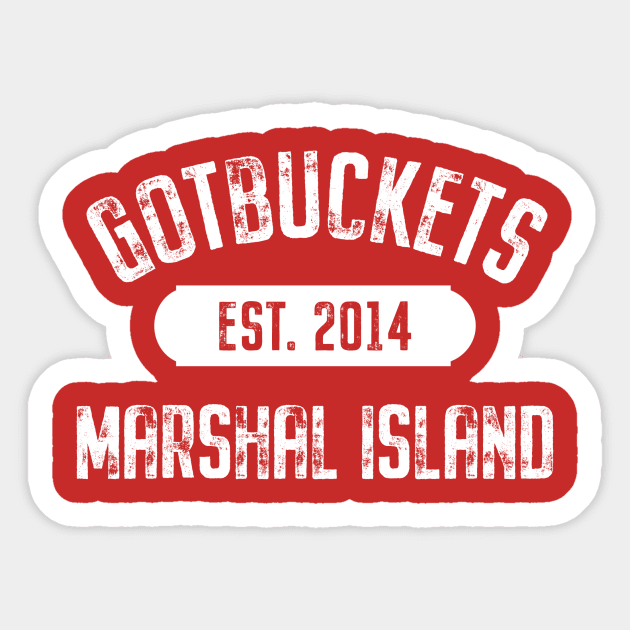 Marshall Island tee Sticker by Gotbuckets